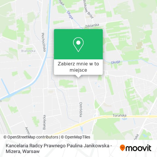 Mapa Kancelaria Radcy Prawnego Paulina Janikowska - Mizera