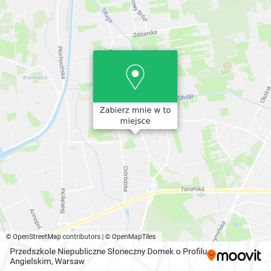 Mapa Przedszkole Niepubliczne Słoneczny Domek o Profilu Angielskim