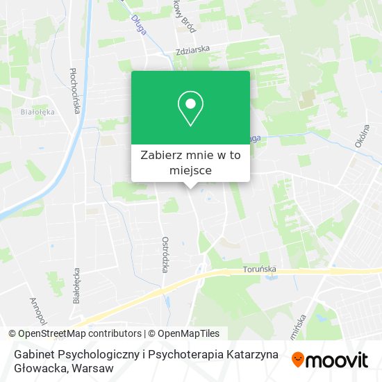 Mapa Gabinet Psychologiczny i Psychoterapia Katarzyna Głowacka