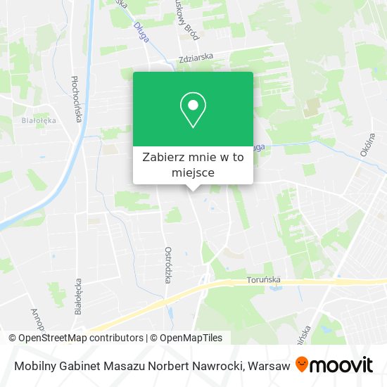 Mapa Mobilny Gabinet Masazu Norbert Nawrocki