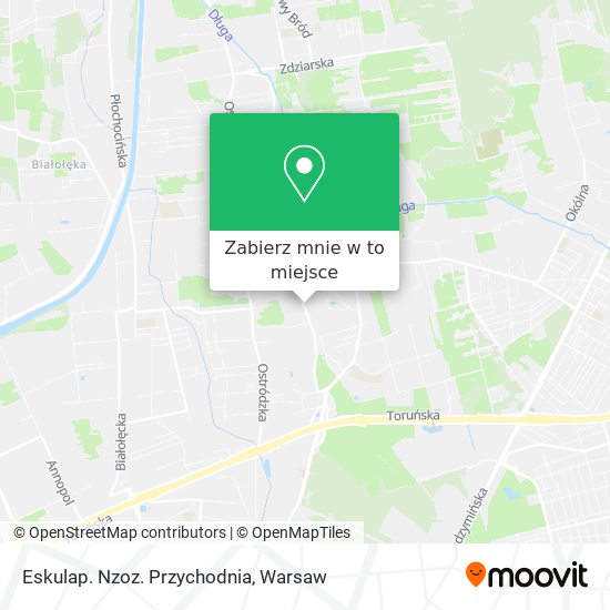 Mapa Eskulap. Nzoz. Przychodnia