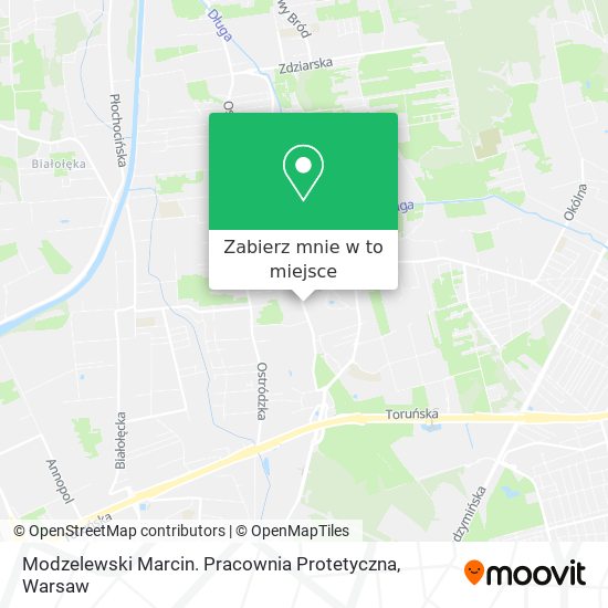 Mapa Modzelewski Marcin. Pracownia Protetyczna