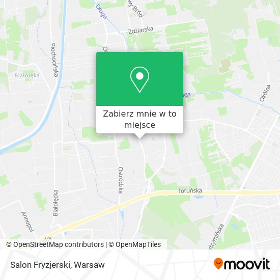 Mapa Salon Fryzjerski