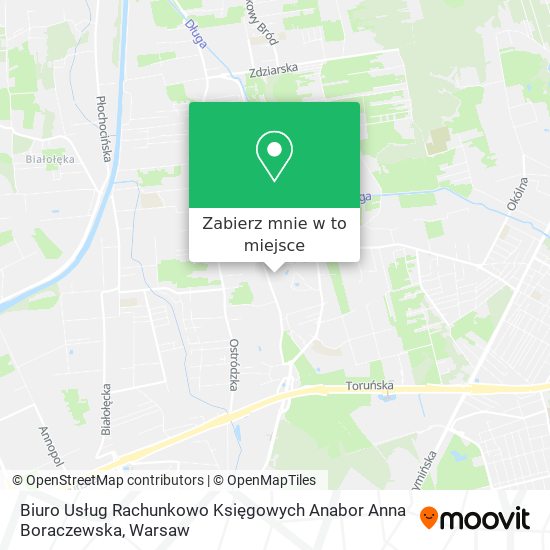 Mapa Biuro Usług Rachunkowo Księgowych Anabor Anna Boraczewska