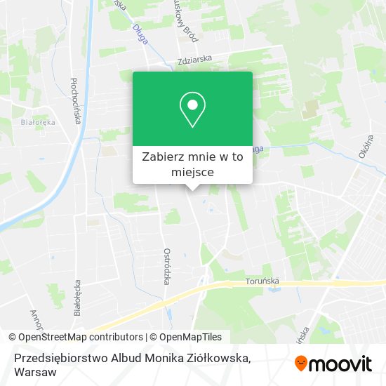 Mapa Przedsiębiorstwo Albud Monika Ziółkowska