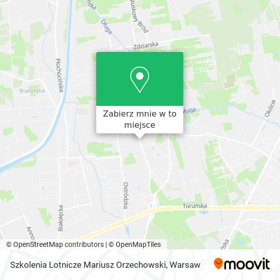 Mapa Szkolenia Lotnicze Mariusz Orzechowski