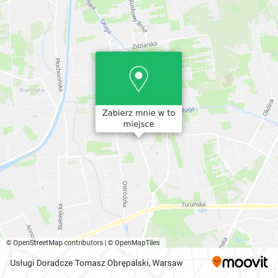 Mapa Usługi Doradcze Tomasz Obrępalski