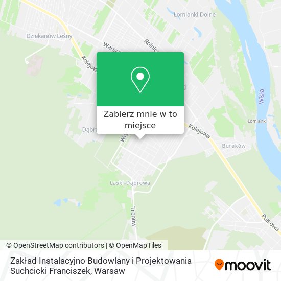 Mapa Zakład Instalacyjno Budowlany i Projektowania Suchcicki Franciszek