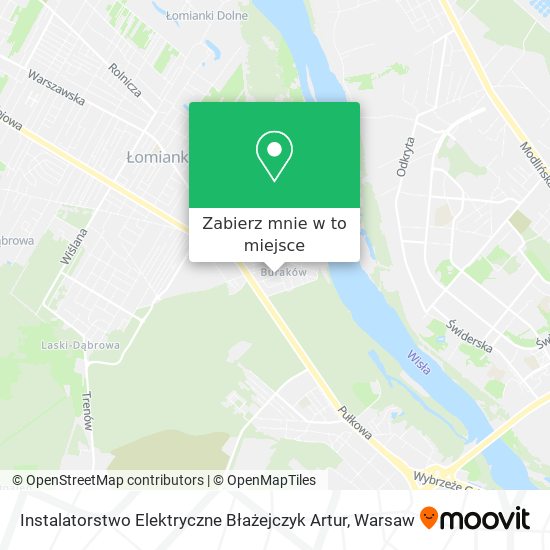 Mapa Instalatorstwo Elektryczne Błażejczyk Artur