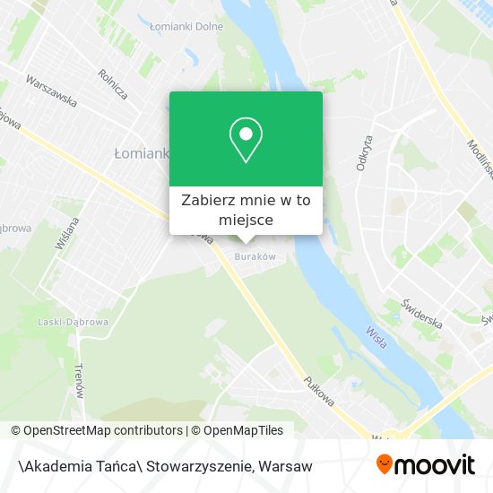 Mapa \Akademia Tańca\ Stowarzyszenie