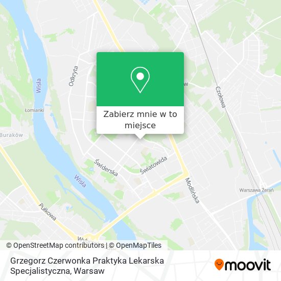 Mapa Grzegorz Czerwonka Praktyka Lekarska Specjalistyczna