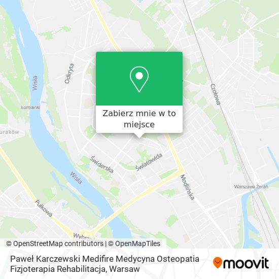 Mapa Paweł Karczewski Medifire Medycyna Osteopatia Fizjoterapia Rehabilitacja