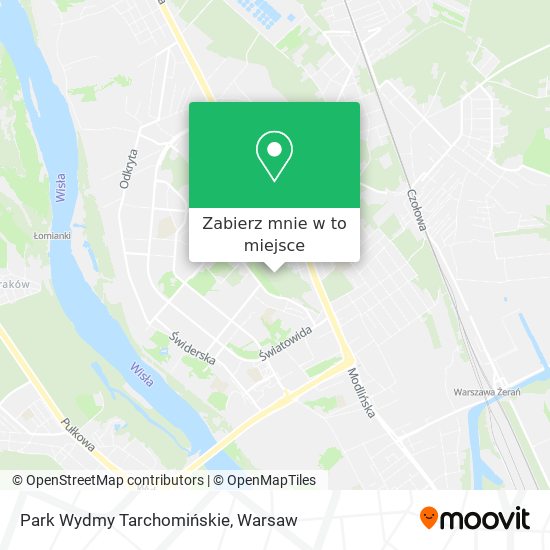 Mapa Park Wydmy Tarchomińskie