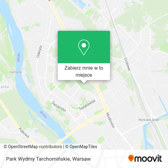 Mapa Park Wydmy Tarchomińskie