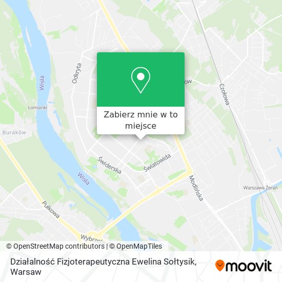 Mapa Działalność Fizjoterapeutyczna Ewelina Sołtysik