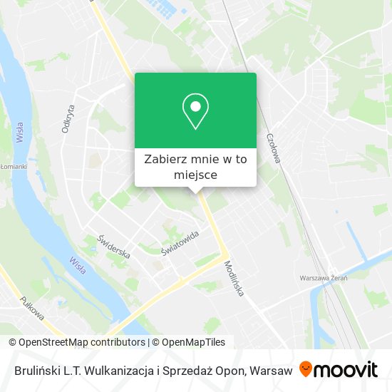 Mapa Bruliński L.T. Wulkanizacja i Sprzedaż Opon