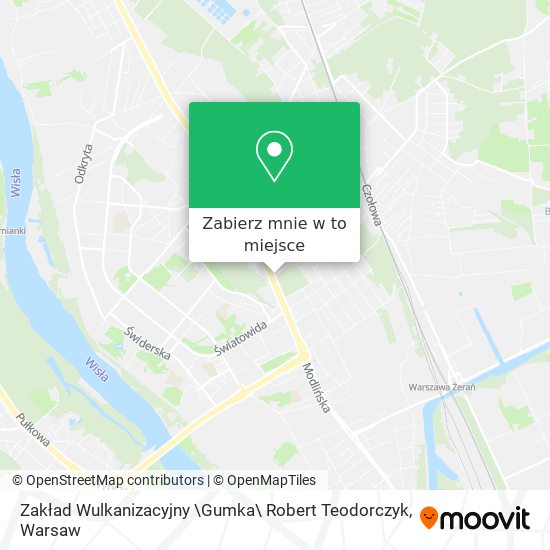 Mapa Zakład Wulkanizacyjny \Gumka\ Robert Teodorczyk