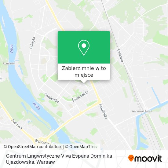 Mapa Centrum Lingwistyczne Viva Espana Dominika Ujazdowska