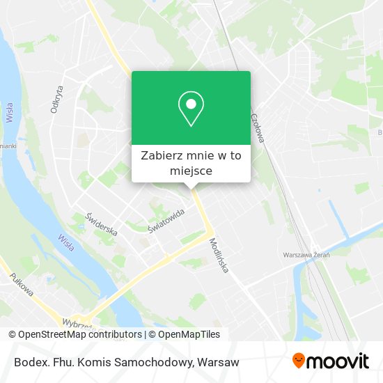 Mapa Bodex. Fhu. Komis Samochodowy