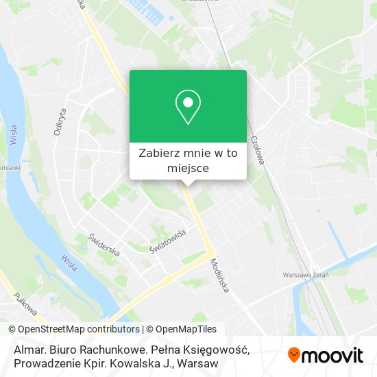 Mapa Almar. Biuro Rachunkowe. Pełna Księgowość, Prowadzenie Kpir. Kowalska J.