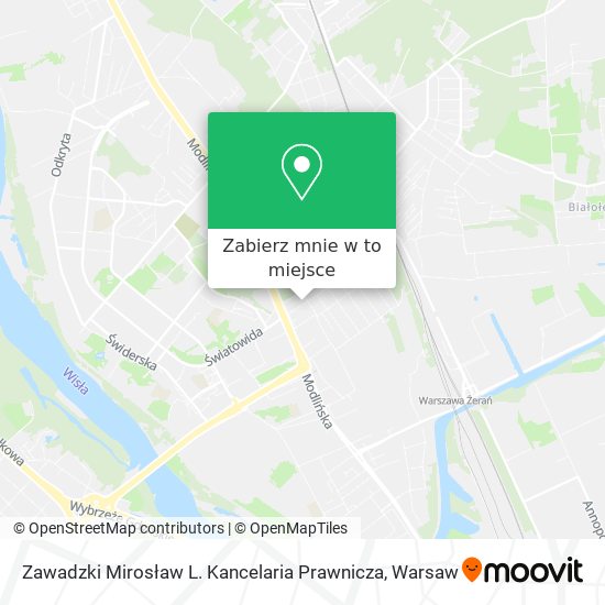 Mapa Zawadzki Mirosław L. Kancelaria Prawnicza