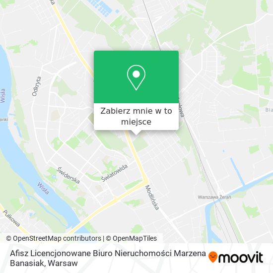 Mapa Afisz Licencjonowane Biuro Nieruchomości Marzena Banasiak