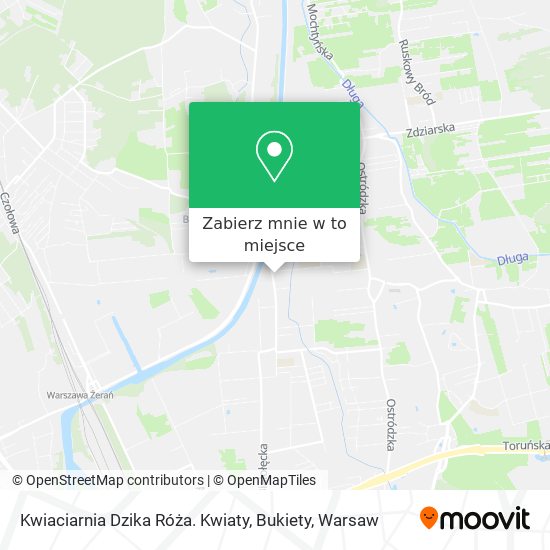 Mapa Kwiaciarnia Dzika Róża. Kwiaty, Bukiety