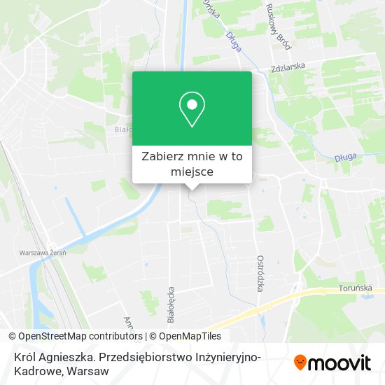 Mapa Król Agnieszka. Przedsiębiorstwo Inżynieryjno-Kadrowe