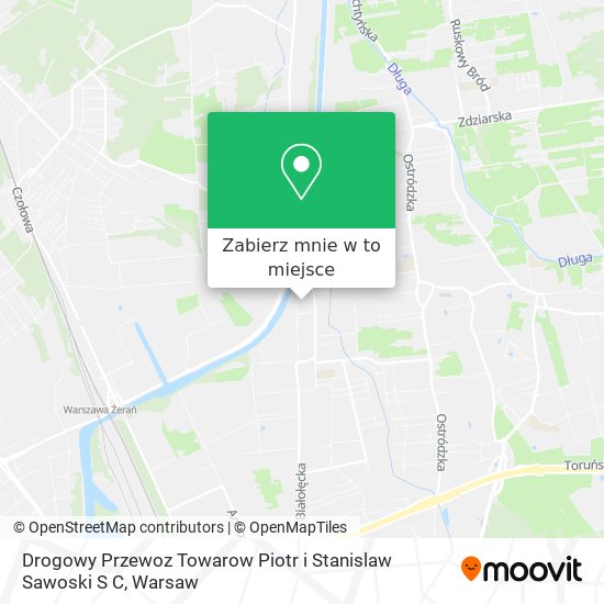 Mapa Drogowy Przewoz Towarow Piotr i Stanislaw Sawoski S C