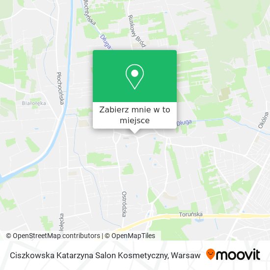 Mapa Ciszkowska Katarzyna Salon Kosmetyczny