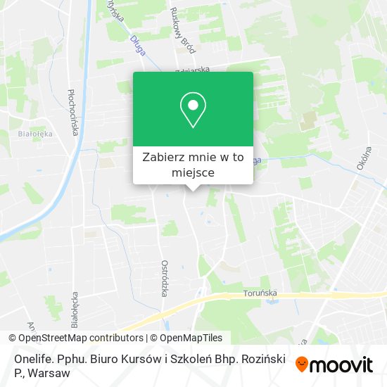 Mapa Onelife. Pphu. Biuro Kursów i Szkoleń Bhp. Roziński P.