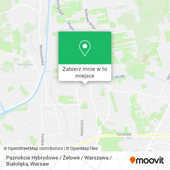 Mapa Paznokcie Hybrydowe / Żelowe / Warszawa / Białołęka