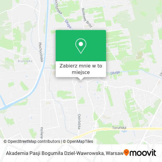 Mapa Akademia Pasji Bogumiła Dziel-Wawrowska