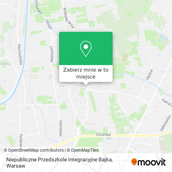 Mapa Niepubliczne Przedszkole Integracyjne Bajka