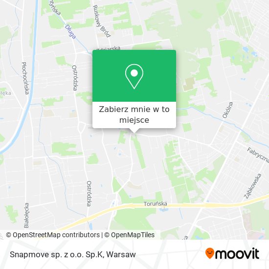 Mapa Snapmove sp. z o.o. Sp.K