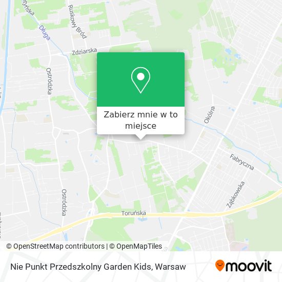 Mapa Nie Punkt Przedszkolny Garden Kids