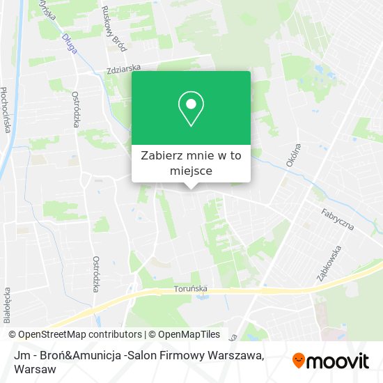 Mapa Jm - Broń&Amunicja -Salon Firmowy Warszawa