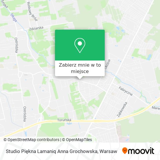 Mapa Studio Piękna Lamaniq Anna Grochowska