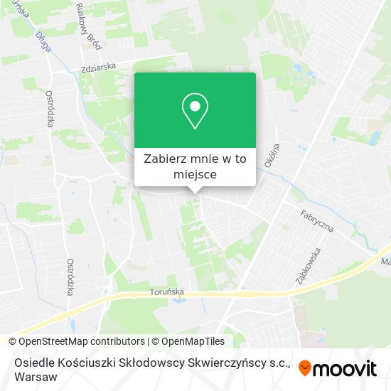 Mapa Osiedle Kościuszki Skłodowscy Skwierczyńscy s.c.