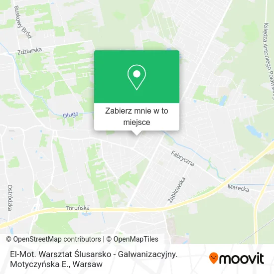 Mapa El-Mot. Warsztat Ślusarsko - Galwanizacyjny. Motyczyńska E.