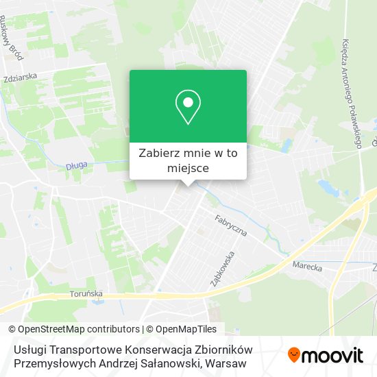 Mapa Usługi Transportowe Konserwacja Zbiorników Przemysłowych Andrzej Sałanowski