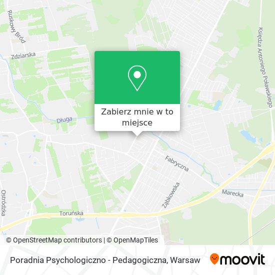 Mapa Poradnia Psychologiczno - Pedagogiczna