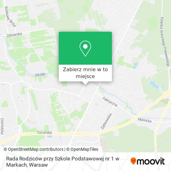 Mapa Rada Rodziców przy Szkole Podstawowej nr 1 w Markach