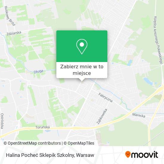 Mapa Halina Pocheć Sklepik Szkolny