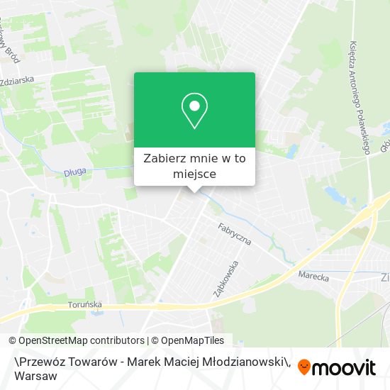 Mapa \Przewóz Towarów - Marek Maciej Młodzianowski\