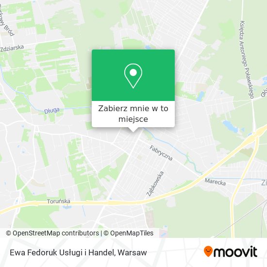 Mapa Ewa Fedoruk Usługi i Handel