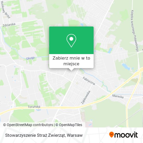 Mapa Stowarzyszenie Straż Zwierząt