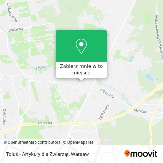 Mapa Toluś - Artykuły dla Zwierząt