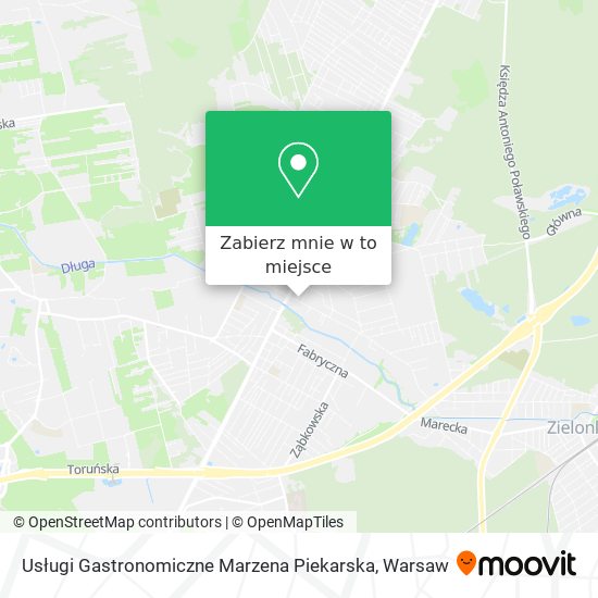 Mapa Usługi Gastronomiczne Marzena Piekarska