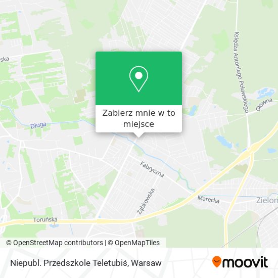 Mapa Niepubl. Przedszkole Teletubiś